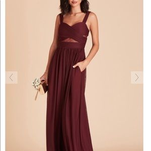 BIRDY GREY Elsye Cabernet bridesmaid dress